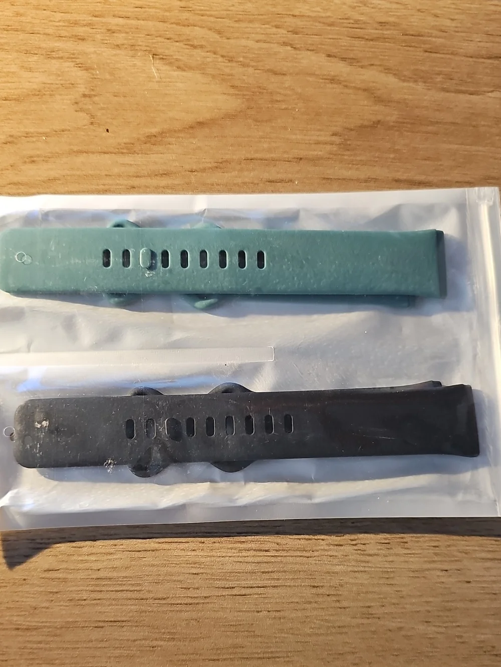 Replacement Silicone Wristbands for Smartwatches - Teal & Black